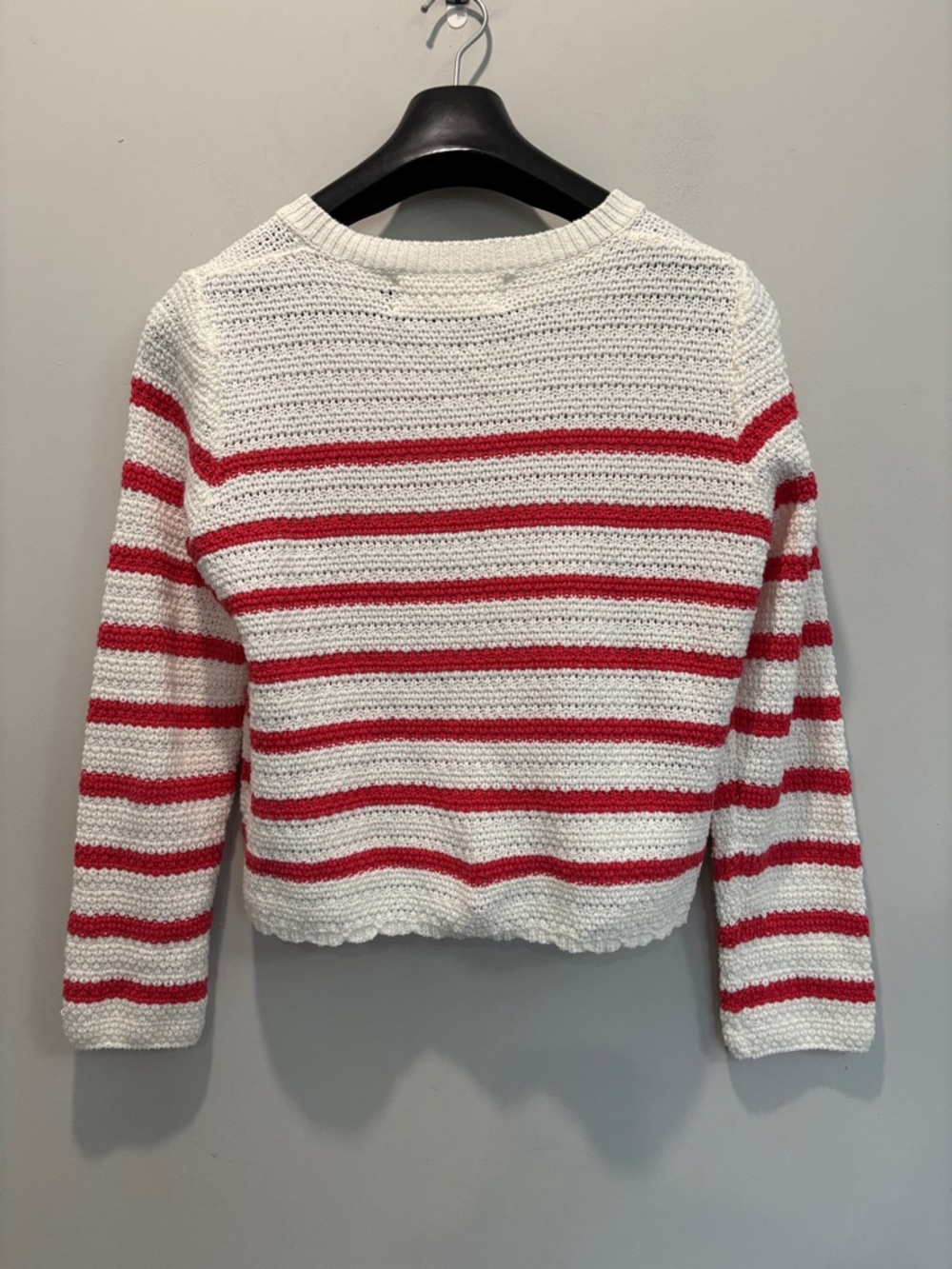Pink Martini Red & White Striped Button-Front LadyLike Cardigan size small - Picture 11 of 13